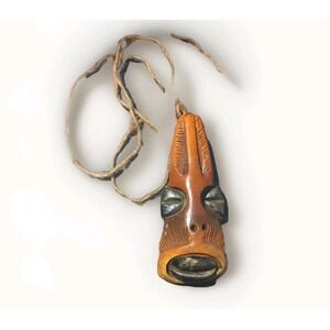 Vintage Folklore Art, Clay, Ocarina, Whistle, Flute, Unknown Origin, Souvenir???